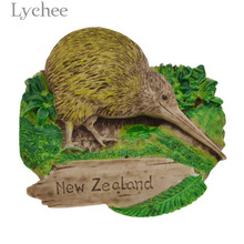 Lychee Life Creative 3D New Zealand Fridge Magnets Bird Resin Refrigerator Magnetic Stickers Tourist Souvenirs Home Decoration 2024 - buy cheap