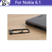 Capa para celular nokia 6.1 2018, nano sim + suporte de bandeja para cartão micro sd, peças de reposição para nokia6.1 2018 2024 - compre barato