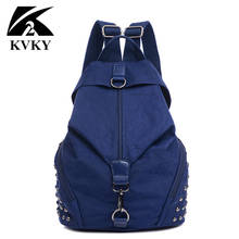 2019 Casual Rivet Backpack Women Rucksack Waterproof Nylon Large Capacity Ladies Travel Backpack for Teenager Girls School Bag 2024 - buy cheap