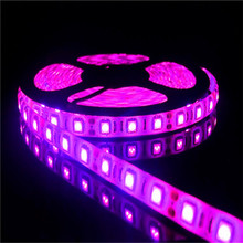Fita de led romântica 60led/m, faixa de luz rosa flexível 5050 12v, resistência à água ip65, lâmpada decorativa para feriado e natal 2024 - compre barato