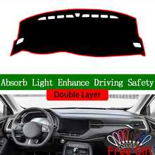 Double Layer Car Stickers For HAVAL F7 2019 Dashboard Cover Car Accessories Interior Anti-UV Car Decals 2024 - buy cheap