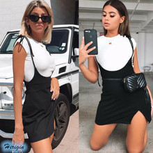 Summer Skirts Women Ladies Short Mini Skirt Preppy Style High Waist Solid Black Stretch Skirt Short Suspender Skirts 2024 - buy cheap