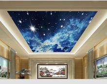 Papel pintado de foto personalizado 3D estereoscópico estrella techo 3d papel pintado moderno para sala de estar murales papel pintado 3d mural 2024 - compra barato