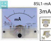 1PCS 85L1-mA 3mA AC White Plastic Shell Analog Panel AMP Meter Ammeter 2024 - buy cheap
