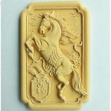 PRZY  silicone Rectangular, horses, clouds cake decoration chocolate fandont candy mold 2024 - buy cheap