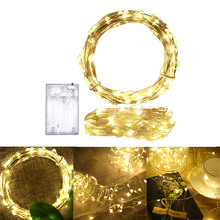 Christmas Light 10M 100 Led Strings Copper Wire Battery Operated Christmas Wedding Party Decoration LED String Fairy Lights 2024 - buy cheap