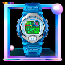 Часы SKMEI детские спортивные с хронографом, водонепроницаемые Модные светодиодные цифровые для мальчиков и девочек, студенческие 2024 - купить недорого
