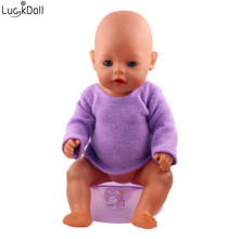 Boneca malha superior apto 18 Polegada americano 43cm bebê boneca roupas acessórios, o melhor presente de natal para crianças 2024 - compre barato