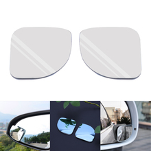 2 pçs estilo do carro claro espelho retrovisor 360 rotação de segurança grande angular redondo convexo ponto cego espelho estacionamento acessórios 2024 - compre barato