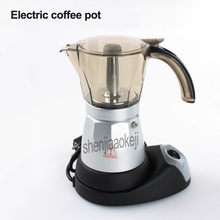 Новый бытовой электрический эспрессо кофейник пищевой абс + алюминиевая плита кофеварка кафе мокко горшок 220 В 480 Вт 2024 - купить недорого