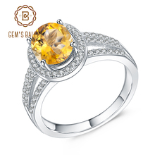 GEM'S BALLET 1.79Ct Natural Yellow Citrine Birthstone Ring 925 Sterling Silver Gemstone Solitaire Ring For Women Fine Jewelry 2024 - buy cheap