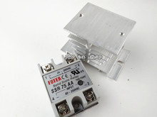 1pcs SSR-75AA 75A Solid State Relay Module 80-250V AC Input 24-380VAC 2024 - buy cheap