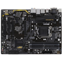 Placa-mãe original usada para gigabyte drive b250 lga1151 ddr4 suporta i7 7700k 2024 - compre barato