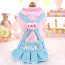 Pet Dog Clothes Cat Dress Suspender Skirt Puppy Teddy Chihuahua Yorkshire Clothing Autumn And Winter Puppy Dog Overalls Dress 2024 - buy cheap