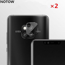 Notow-película protetora para câmera traseira, cobertura flexível, filme de vidro temperado, compatível com os modelos mate 20, 20pro, 20x, honor 8x, 8xmax, 2 peças 2024 - compre barato