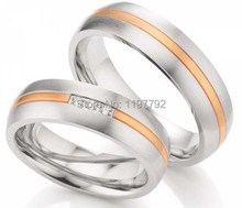 2014  custom tailor  classic  western two tone titanium surgical steel wedding engagement ring sets for him and her 2024 - buy cheap