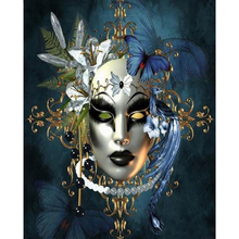 5d diy pintura diamante mulher máscara, quadrado completo redondo diamante bordado exibição completa mosaico ponto cruz needlework decoração de casa 2024 - compre barato