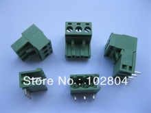 10 Pcs Pitch 5.08mm Angle 3way/pin Screw Terminal Block Connector Pluggable Type Green 2EDCK-2EDCR-5.08 2024 - buy cheap