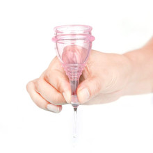 Copa Menstrual médica de silicona para higiene femenina, Copa para el período del producto, antifugas laterales, de seguridad, reutilizable para el cuidado de la Vagina 2024 - compra barato