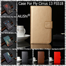 AiLiShi PU Leather Case For Fly Cirrus 13 FS518 Luxury Flip Protective Cover Wallet With Card Slots FS 518 FS518 Fly Case Hot 2024 - buy cheap
