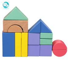 Brinquedo do bebê bloco de madeira 15 pçs bloco de cortar madeira com cartão inteligência colorida brinquedo educativo para crianças presente acima 1 2024 - compre barato