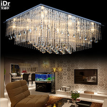 Fabricantes, atacado de lâmpadas de cristal retangular para sala de estar, lâmpadas led para iluminação moderna para teto de quarto embutido 2024 - compre barato