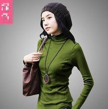 Woman Autumn Plus Size Plus Velvet Solid Turtleneck Thicken Stretch Slim Sweaters Lady Plus Size Winter Hedging Warm Sweater 2024 - buy cheap