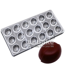 18 cavities 3d Nut bean fruit peas bean shape PC Polycarbonate plastic mold for chocolate baking fondant candy sweet cook mold 2024 - buy cheap