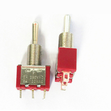 1pc 6mm Mini MTS-103 3-Pin SPDT ON-OFF-ON  2A 250V  5A 120V/AC Miniature Toggle Switches Rocker switch 2024 - buy cheap