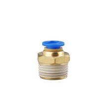 PC6-03 Brass Plastic Pneumatic Blue Quick Connector Element 6mm to 3/8'' BSP Male Thread Push Straight In Pipe Fitting Parts 2024 - buy cheap
