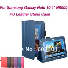 PU Leather Magnetic Case for samsung galaxy note 10.1" N8000 , N8000 PU leather cover & Stand protector, 2024 - buy cheap