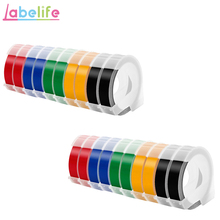 Labelife-fitas de gravação em cores misturadas, 20x9mm * 3m, dymo, 3d, para fabricantes de etiquetas, 1011, 1610, 1595 2024 - compre barato