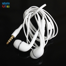 500pcs/lot  High Quality White Flat 3.5mm In-ear Earphone Earbuds Stereo Earphones with Mic for Samsung Galaxy S4 J5 Iphone Sony 2024 - buy cheap