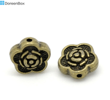 Doreen caixa hot- 100 tom de bronze flor formato espaçador contas 7x7mm (b14984) 2024 - compre barato