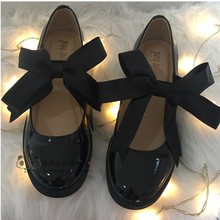 Винтажные туфли сладкой Лолиты, лакированная кожа, неглубокие японские студенческие туфли из искусственной кожи, шикарные туфли для девушек и принцесс, кавайные женские туфли для девочек 2024 - купить недорого