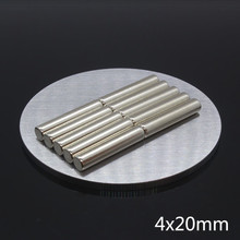 5Pcs 4 x 20mm Strong Round Cylinder Magnets 4x20 mm Rare Earth Neodymium Permanent Magnet N35 NdFeB Powerful magnetic 4*20 mm 2024 - buy cheap