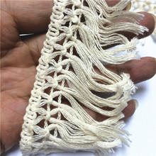 10Yard/Lot Tassel lace Trim Cotton Latin Dress Stage Garment Curtain DIY Accessories 6CM Wide. 2024 - buy cheap