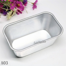 (2pcs/lot) New 14*8*6cm smooth surface rectangle shape aluminium egg tart pudding jelly mousse Chocolate cake mould for baking 2024 - buy cheap