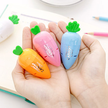 40pc/lot Cartoon cute carrot pencil sharpener / Mini pencil sharpener cutter/creative stationery/children gift 2024 - buy cheap