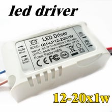 4pcs/lot 12-20x1W 300mA LED Driver Lamps Transformer 12X1W 15x1W 18x1W  12W 15W 18W External Power Supply For Ceiling Light 2024 - buy cheap