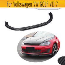 Carbon Fiber Car Front Bumper Lip Spoiler For Volkswagen VW GOLF VII 7 2024 - buy cheap