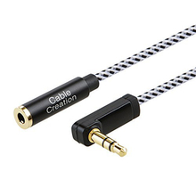 Aux Cable Jack 3.5mm Audio Extension Cable 90 Degree Angle Male to Female Headphone Stereo Wire 0.46M/0.91M/1.83M//3.05M/4.57M 2024 - купить недорого