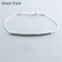 Uini-tail-pulsera de plata esterlina 925 para mujer, brazalete con patrón de Cruz simple y simple, joyería salvaje, nuevo estilo, GN422 2024 - compra barato