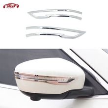 Chrome Rearview Mirror Trim Mouldings Cover Stickers For Nissan X-trail Rogue T32 Qashqai J11 Xtrail 2014-2018 2024 - buy cheap