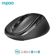 M500 Original Multi-Modo Rapoo Mouse Sem Fio Rato Silencioso com 1600 DPI Fácil Interruptor Bluetooth 3.0/4.0 & 2.4G para o Portátil 2024 - compre barato