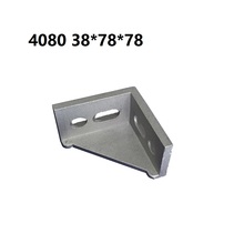 Ángulo de ajuste de esquina europeo de aluminio, soporte de conector de 40x80 L, perfil de aluminio Industrial, 1 pieza, 4080, 38x78X78mm 2024 - compra barato