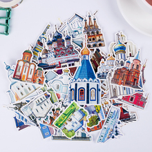 57pcs/pack Cute building for phone car Label Decorative Stationery Stickers Scrapbooking DIY Diary Album toy Stickers Children 2024 - buy cheap