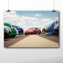Супер спортивный автомобиль 911 обои плакат современный настенный художественный Рисунок холст печать для домашнего декора комнаты 2024 - купить недорого