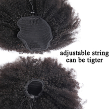 Coletas Afro rizadas Remy para mujer, cabello Natural negro, con Clip, cordón, 100% cabello humano, productos Dolago 2024 - compra barato
