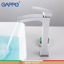 GAPPO-grifo alto para lavabo de baño, mezclador de agua en cascada, montado en cubierta, color blanco 2024 - compra barato